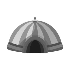 Isolated object of circus and tent logo. Set of circus and park stock vector illustration.