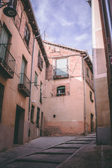 Medieval Street on Segovia, Spain