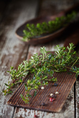 Two sprigs of fresh thyme or origanum