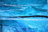 Abstract Blue with Black artistic painted background
