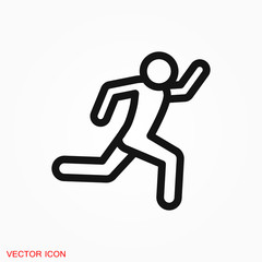Fototapeta na wymiar Running Icon vector sign symbol for design