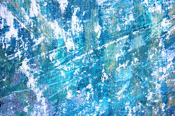 Abstract Blue with Black artistic painted background