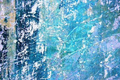 Abstract Blue with Black artistic painted background