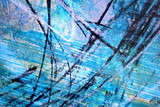 Abstract Blue with Black artistic painted background
