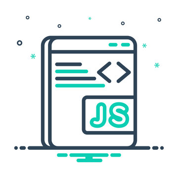 Mix line icon for javascript
