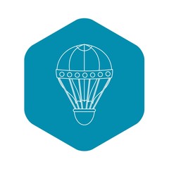 Old fashioned helium balloon icon. Outline illustration of old fashioned helium balloon vector icon for web