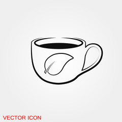 Tea icon vector sign symbol for design