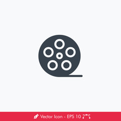 Film Roll Icon / Vector