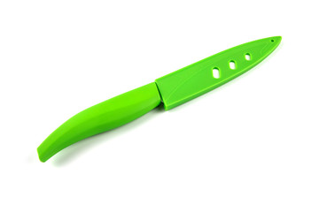 Green ceramic knife