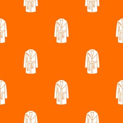 Bathrobe pattern vector orange for any web design best