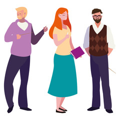 teachers group avatars characters