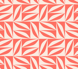 Materiał do szycia seamless pattern with geometric shapes in retro scandinavian style