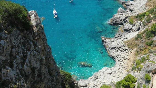 Marina Piccola on Capri Island town, Italy
