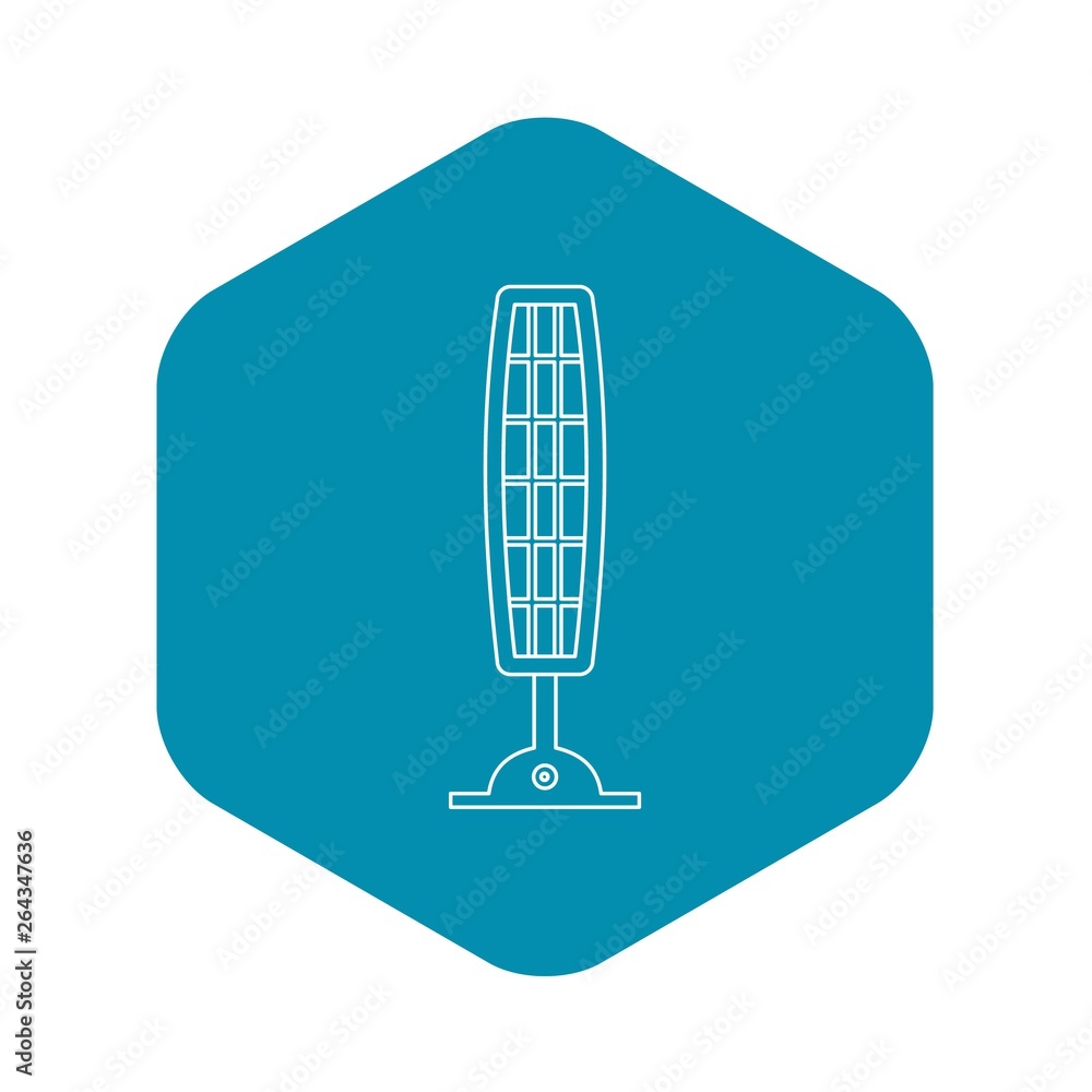 Poster infrared of quartz heater. icon. outline illustration of infrared of quartz heater. vector icon for 