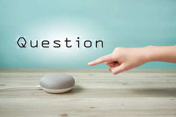 Talk to AI speaker. Instruct AI speaker....