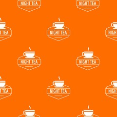 Cup tea pattern vector orange for any web design best