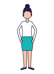 woman character cartoon