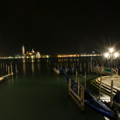 Obraz premium The church of San Giorgio Maggiore in Venice shooting night