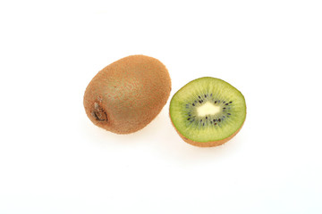 Obraz premium kiwifruit on white background