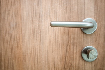 Obraz premium handle door knob on wooden door .