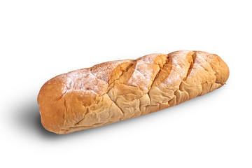 italian rye flour bread with clipping path images