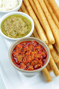 tapenade et gressin