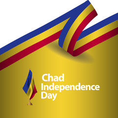 Chad Independence Day Vector Template Design Illustration