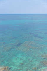 The Beautiful Turquoise Blue Mediterranean Sea on the Southern Italian Coast