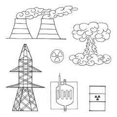 Atomic power station.