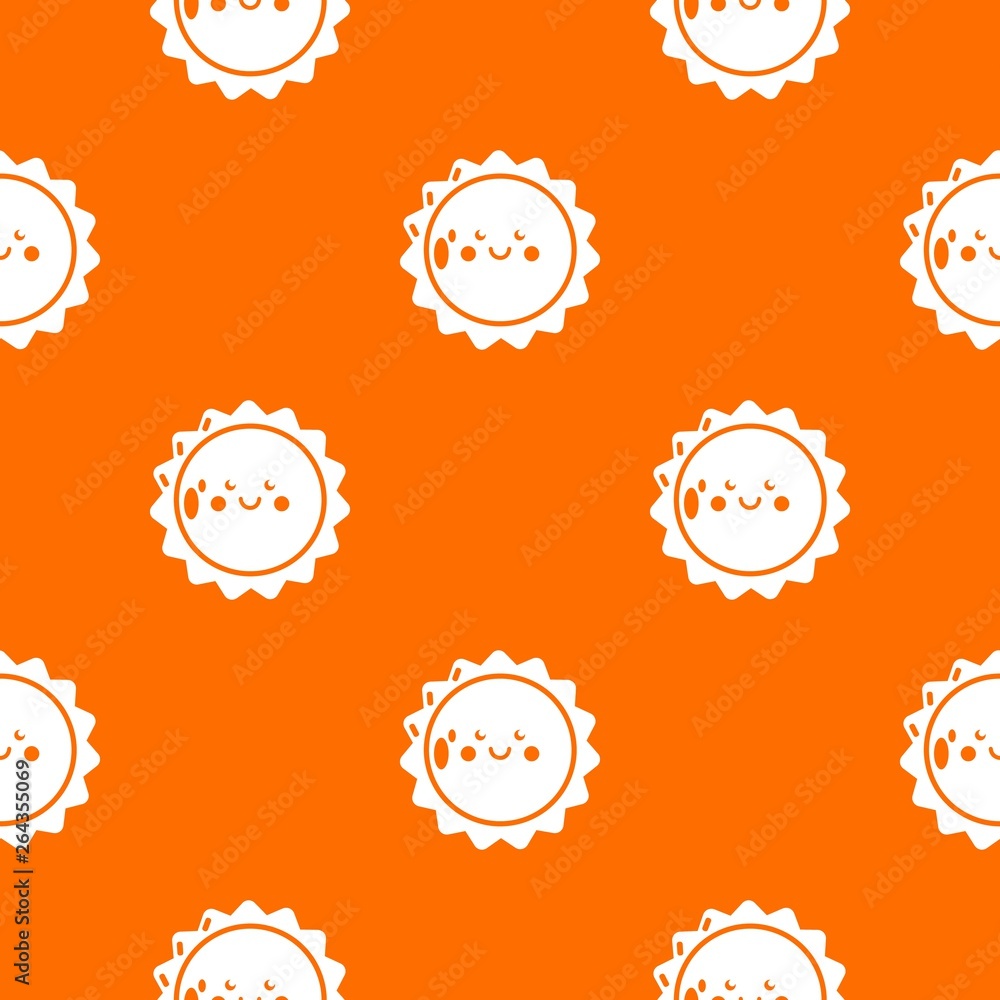 Poster sun pattern vector orange for any web design best