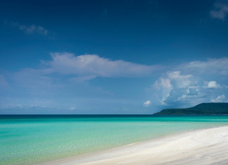 long beach in tropical paradise koh rong island cambodia