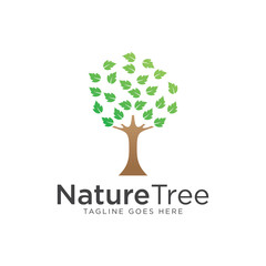 Obraz premium Tree logo template vector icon. logo design elements. - Vector