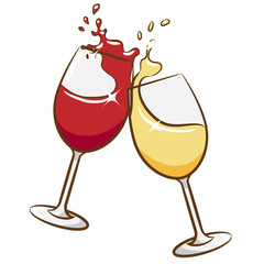 wine glass vector clipart