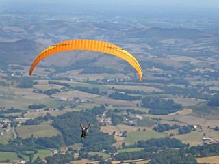 Paragliding from Mount Baigura, Pyrenees