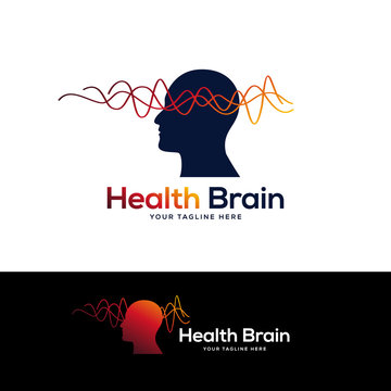 health brain logo designs template, brain care logo designs concept