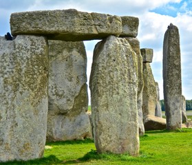 Rocks of Stonehenge On a Cloudy Summer Day