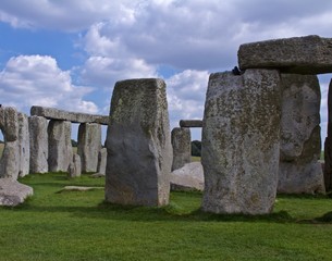 Rocks of Stonehenge On a Cloudy Summer Day