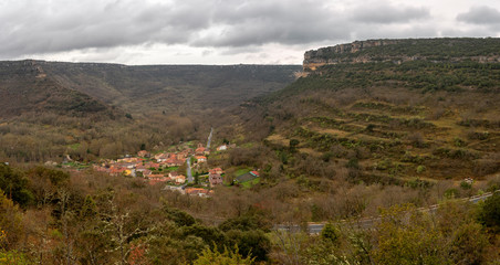 Fototapeta na wymiar Escalada panoramic view