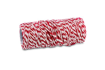 Roll of mail rope isolated on white background