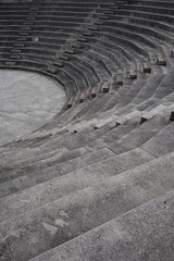 old stairs architecture in Bilbao city Spain. staircase structure in the street