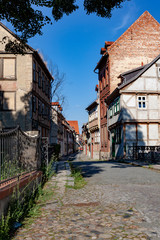 Fototapeta na wymiar houses in old town of Quedlinburg, Germany