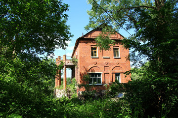 Ruins old manor house, Russia