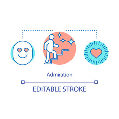 Admiration concept icon