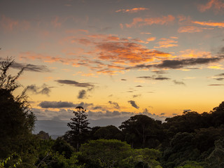 Fototapeta na wymiar Rain Forest Sunset