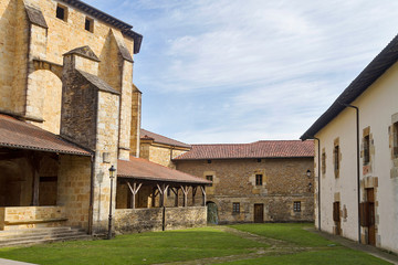 Fototapeta na wymiar Markina town and Zenarruza Monastery in Bizkaia province, Spain