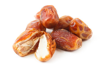 Dates isolated on white background
