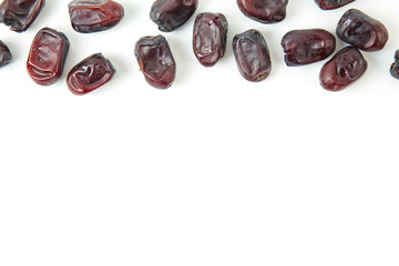 Pattern of Dates on white background