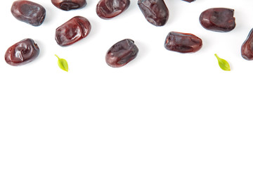 Pattern of Dates on white background