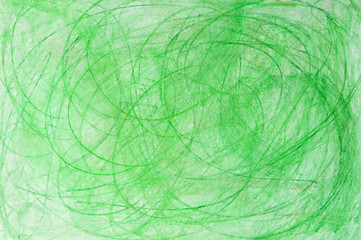 background painted with green pastel crayons