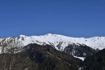 Navis, Dorf, Tirol, Navistal, Naviser Tal, Innsbruck Land, Österreich, Tal, Tuxer Alpen, Schnee,...
